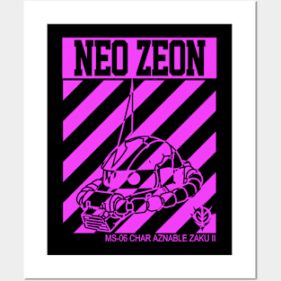 pink zaku Posters and Art